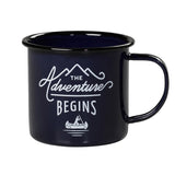 Enamel Mug The Adventure Blue