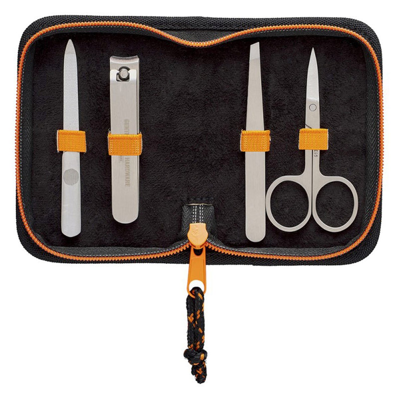 Manicure set from Gentlemen's Hardware including four tools in a nice, durable, polyester case with zip closure!