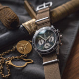 Corbeau watch with nato strap by Nezumi Studios