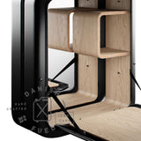Open Nano Black Bar Cabinet made from Jerrycan