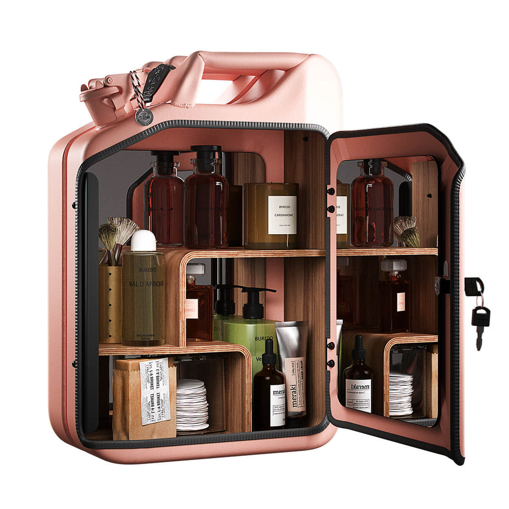 The Rose Bathroom Jerrycan Cabinet from Danish Fuel