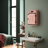 The Rose Bathroom Jerrycan Cabinet from Danish Fuel hanging on the wall