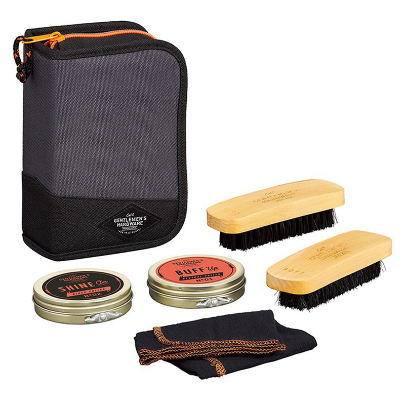 Small Shoe Shine Travel Kit