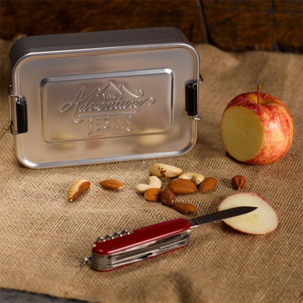 Gentlemen's Hardware Metal Tin Lunch Box Silver
