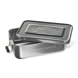 Metal Tin Lunch Box Silver